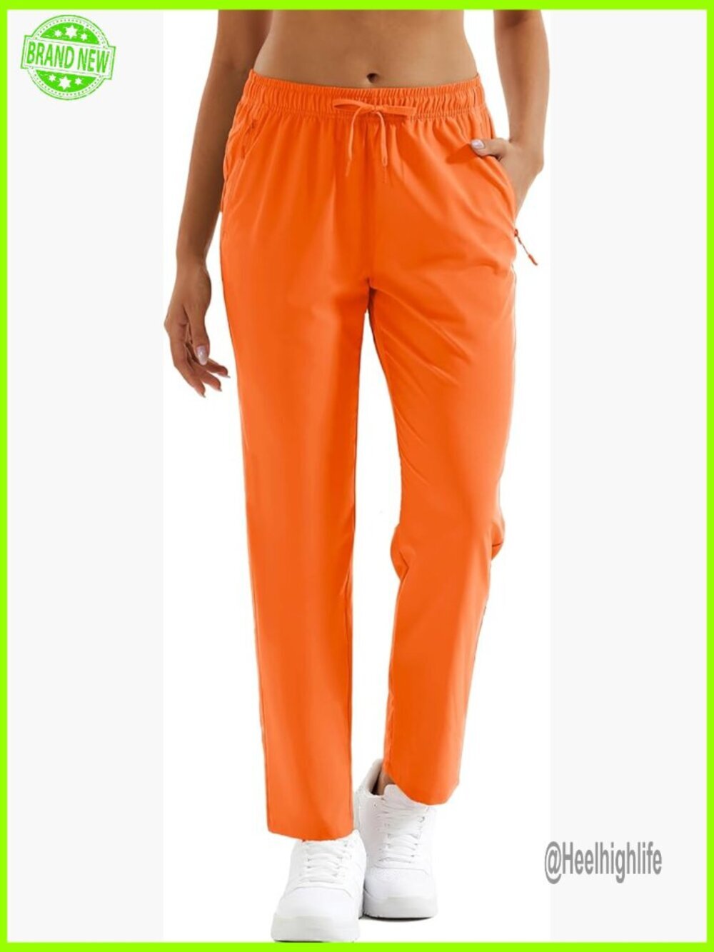 Women's Hiking Pants Lightweight Quick Dry UPF 50 Water Resistant Elastic Waist
